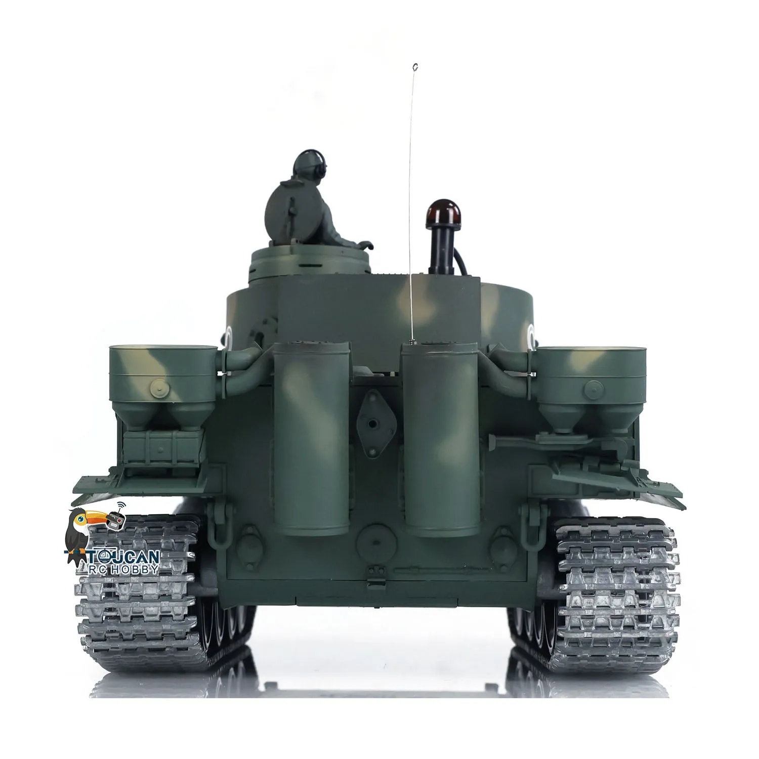 1:16 Henglong 7.0 German Tiger I RTR RC Tank 3818 S33 Metal Tracks Wheel Gearbox BB Shooting Infrared Battle Smoking 340 Rotating Turret
