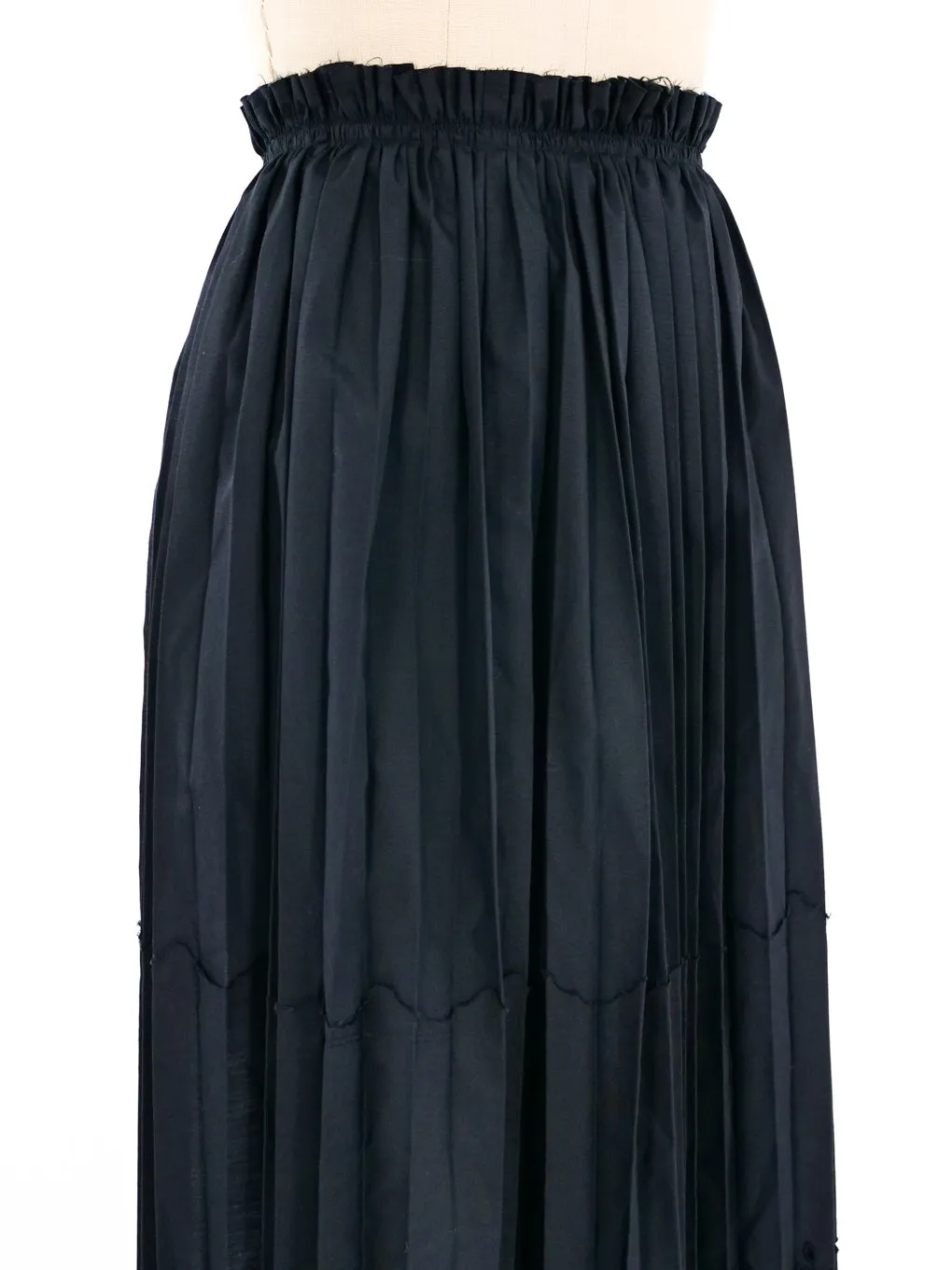 2002 Comme des Garcons Eyelet Pleated Apron Skirt