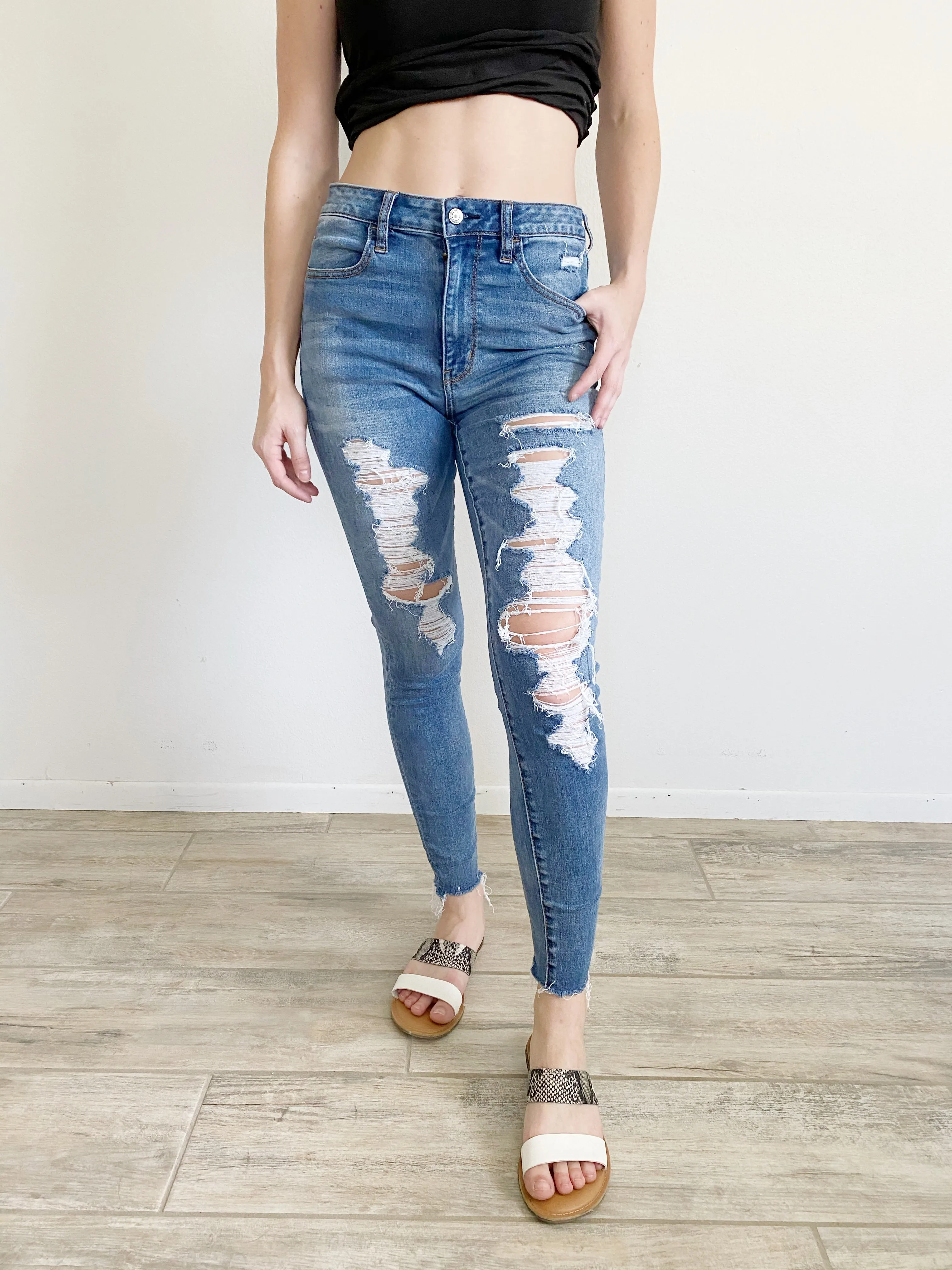 American Eagle Hi-Rise Jeggings 6 Regular