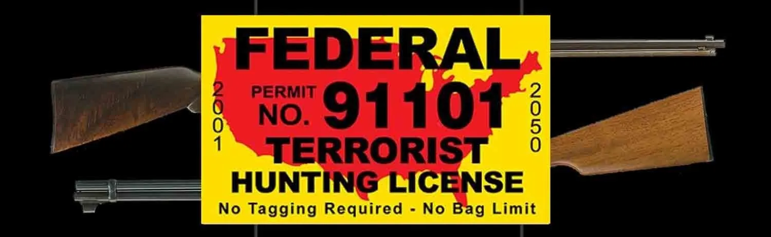Anti-Terrorist Truck Window Decal
