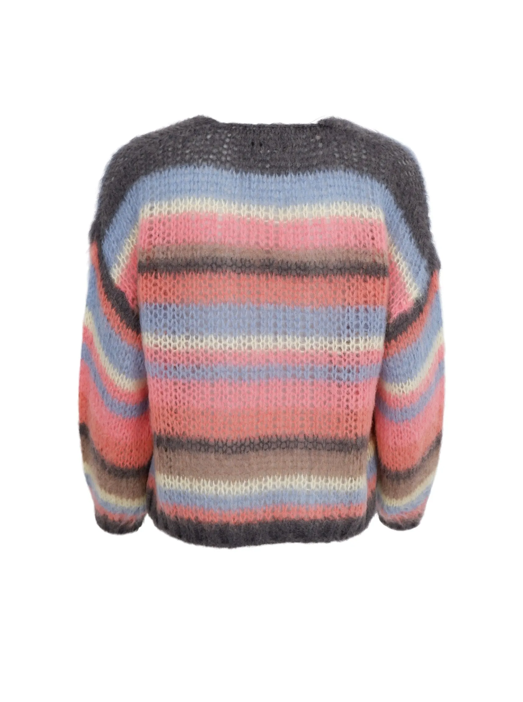 BCCASEY multi striped cardigan - Soft Coral