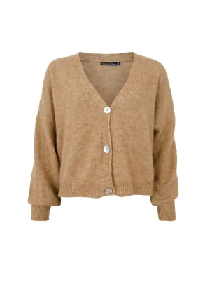 BCDELL heavy knit cardigan - Frappe