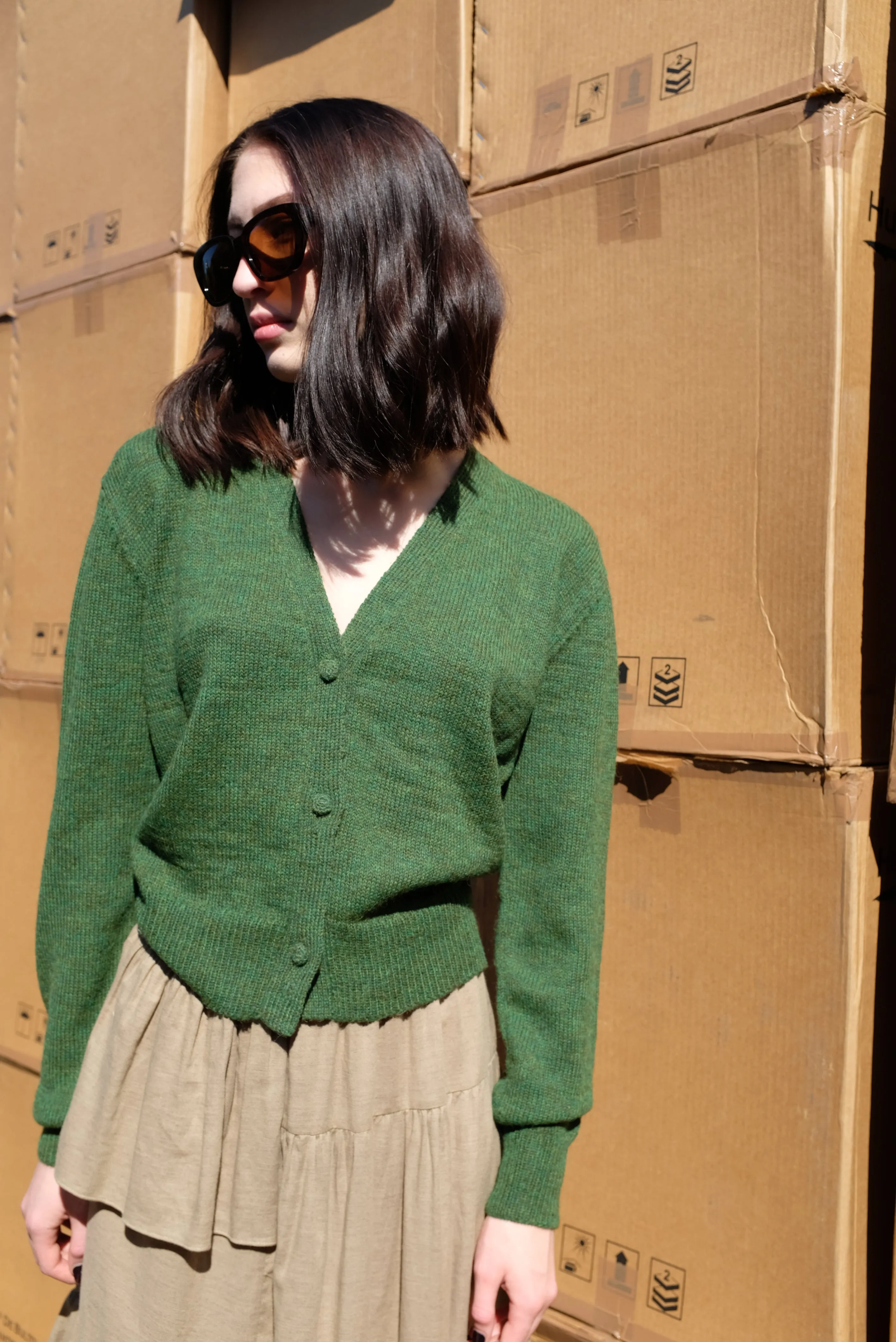 Beklina Alpaca Cardigan Sweater Fauna