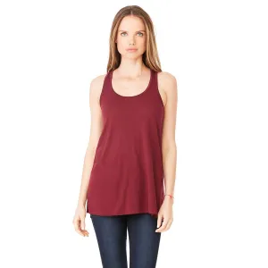 Bella   Canvas Women's Maroon Flowy Racerback Tank