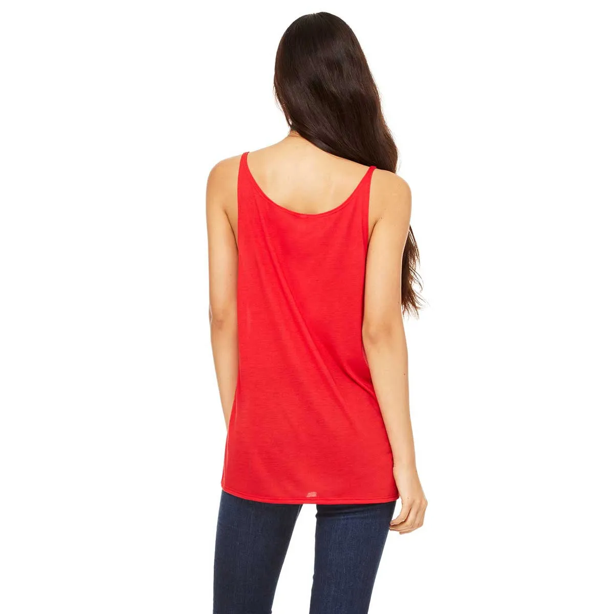 Bella   Canvas Women's Red Relaxed Jersey Tank