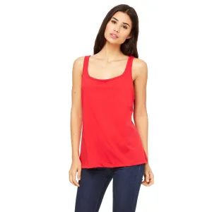 Bella   Canvas Women's Red Relaxed Jersey Tank