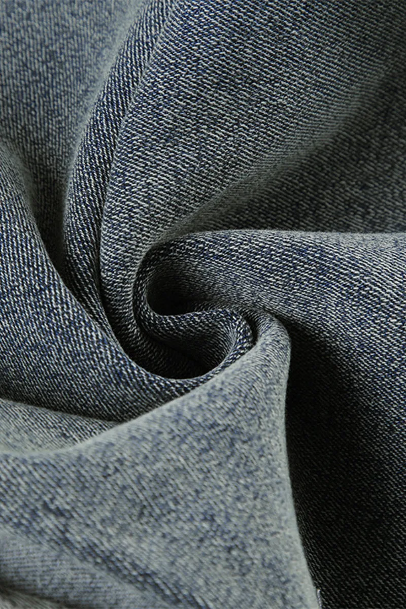 BQ3250 Halter Denim Tail Dress