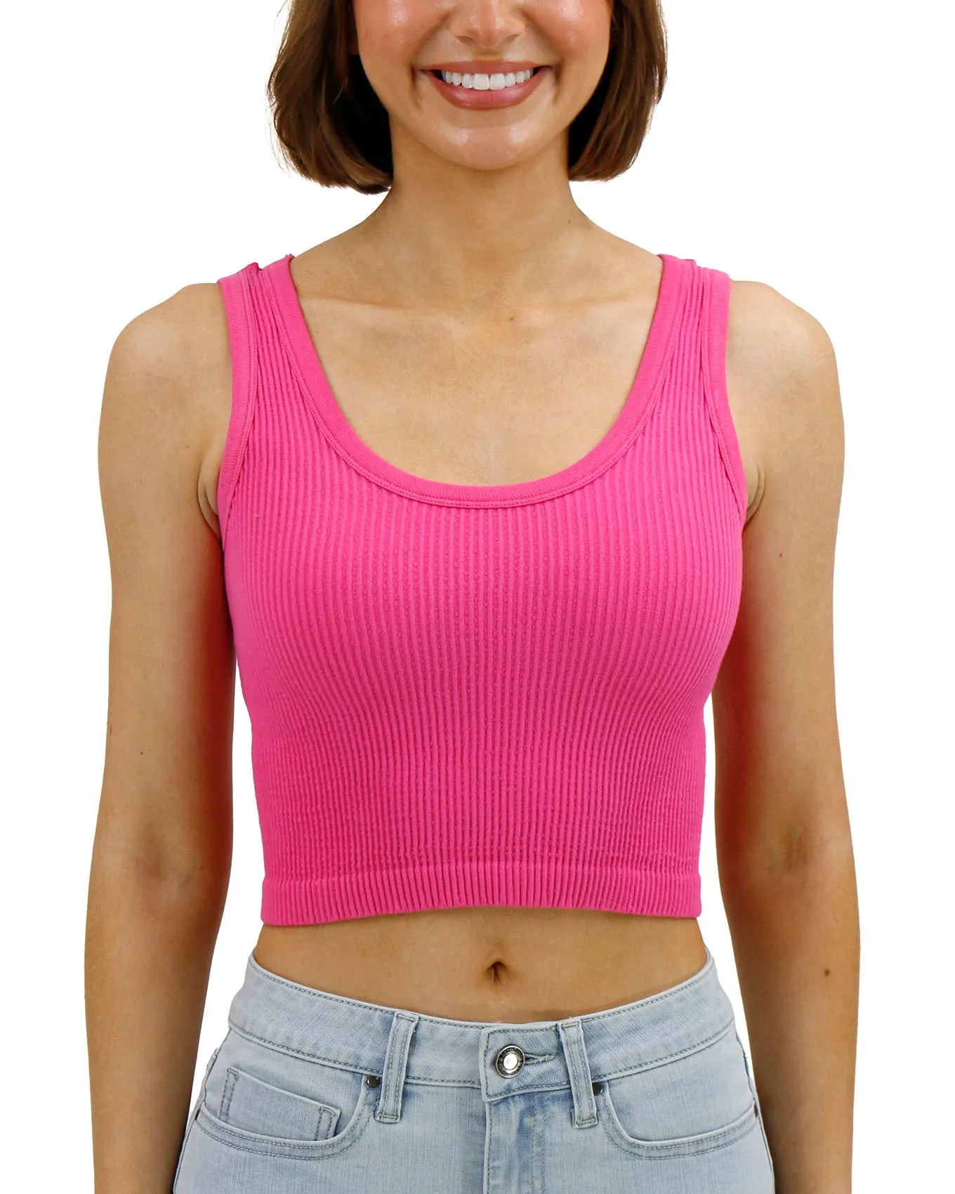 Brami Scoop Neck Hot Pink - FINAL SALE