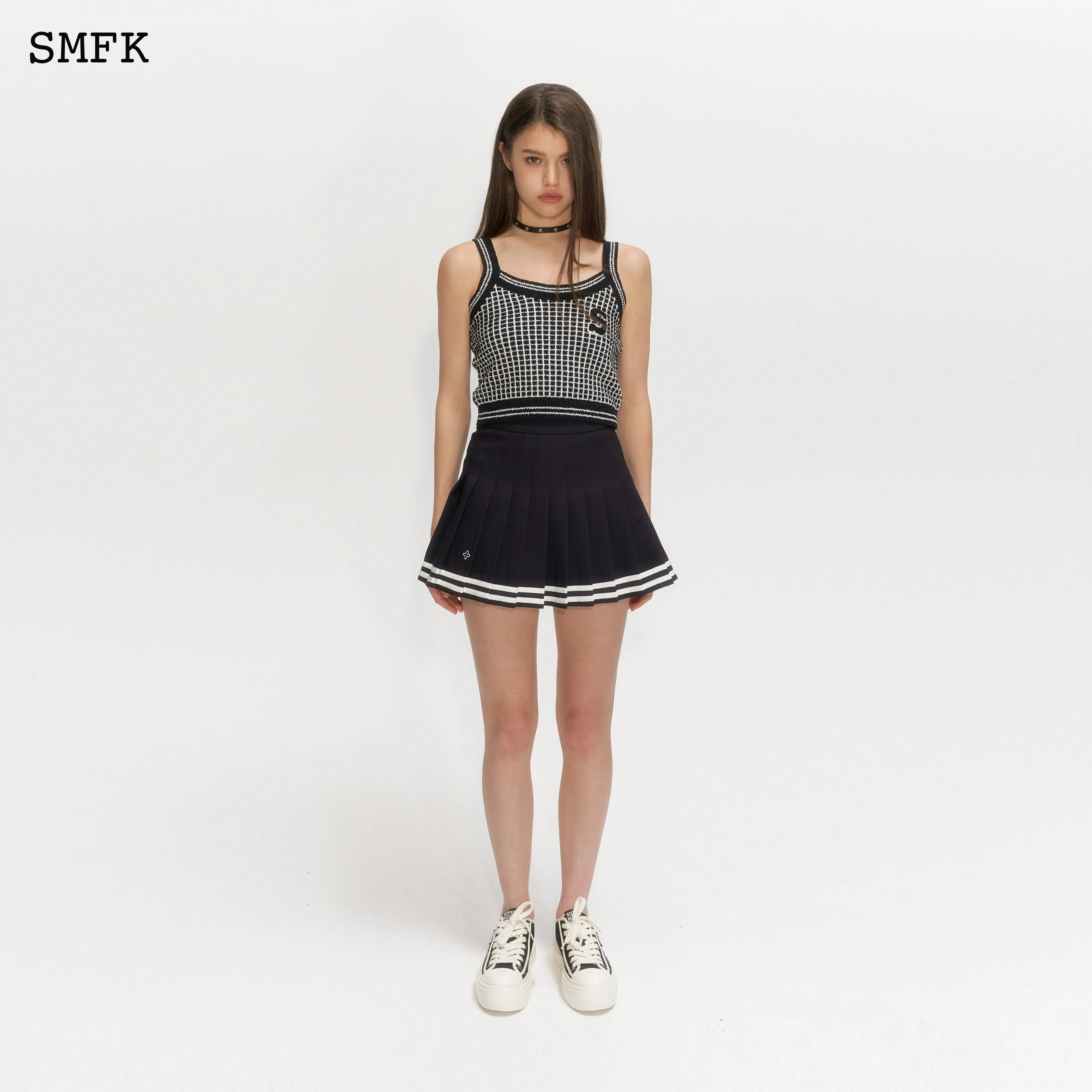 Compass Academy Black Pleated Skirt