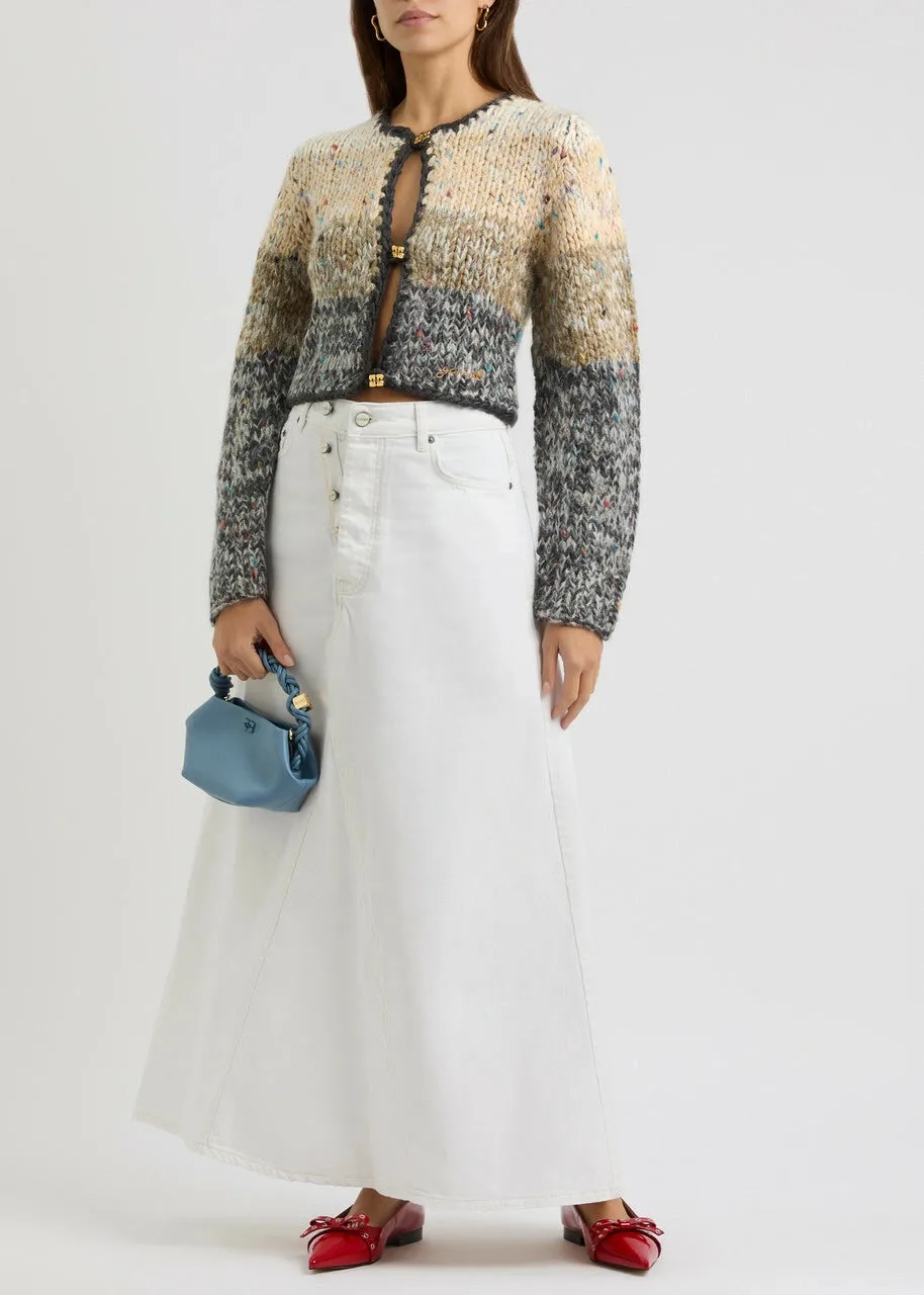 Cropped Wool-blend Cardigan