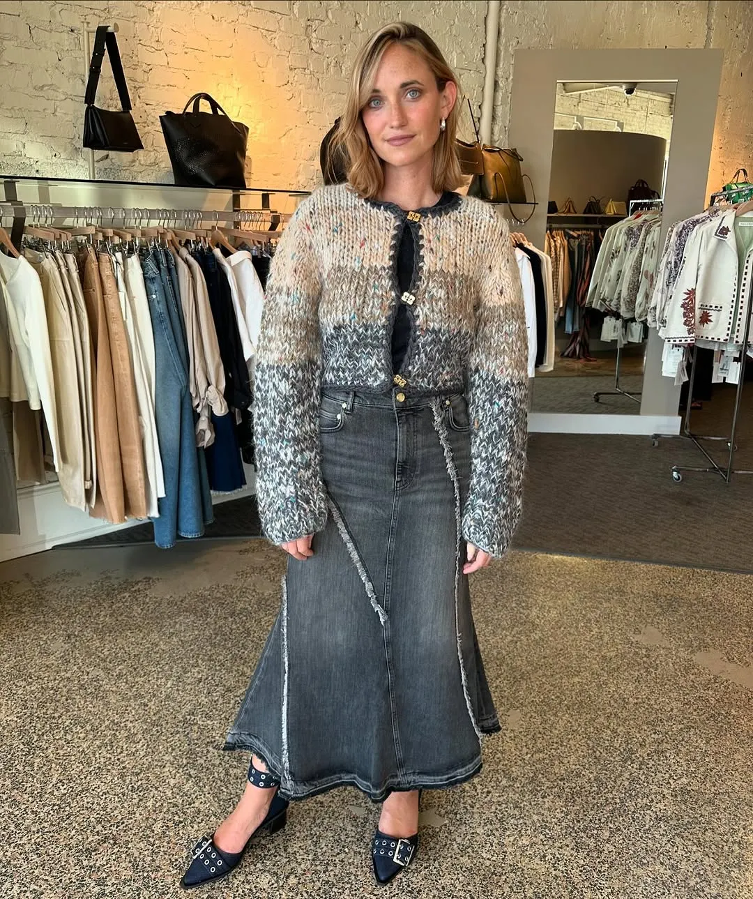 Cropped Wool-blend Cardigan