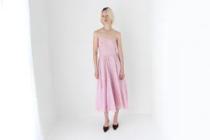 Dreamy 1950s Handmade Pastel Slip Dress
