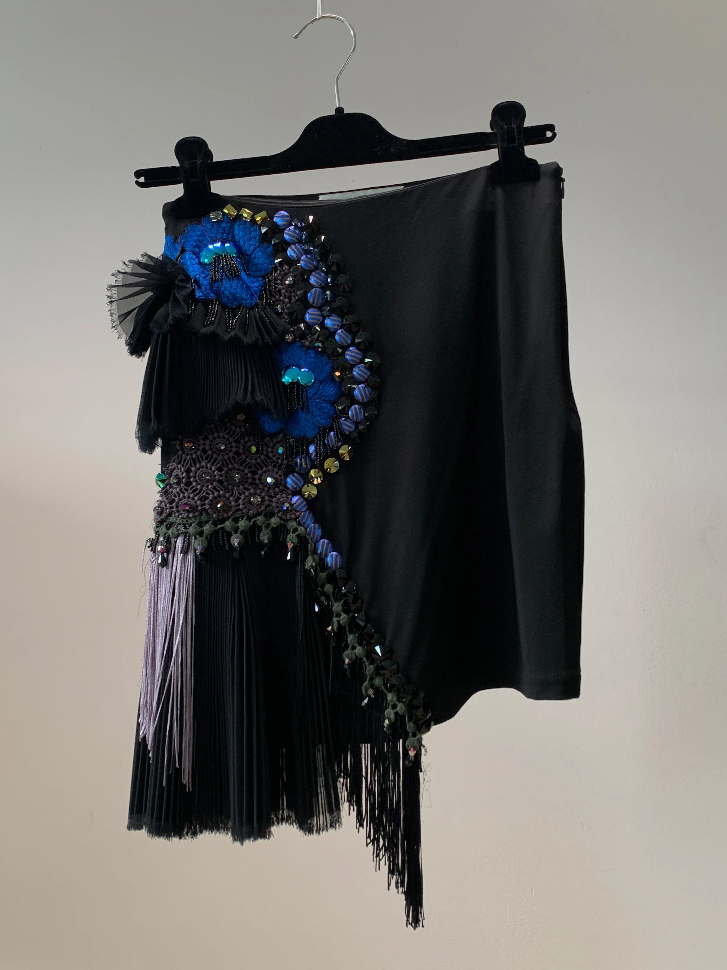 Embroidered Mini Skirt