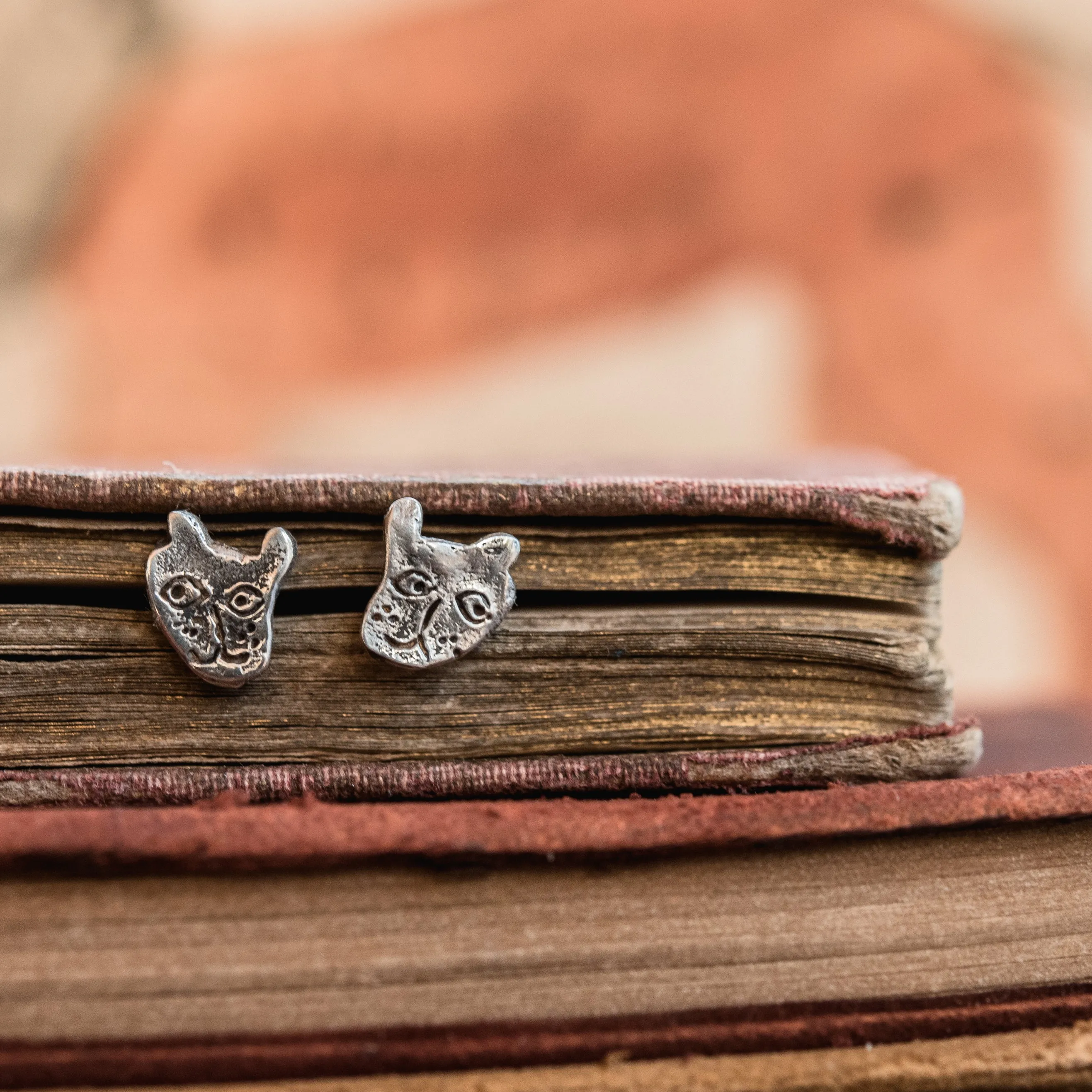 Foundlings Earrings: Ash (Cat)