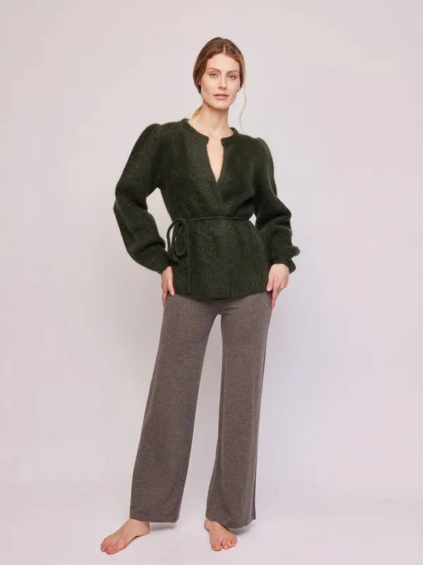 Fredrikke Chunky Cardigan - Army