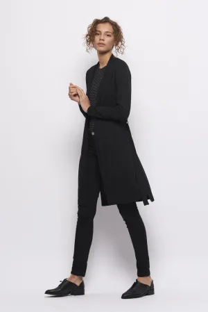 Froks Wrap Jersey Cardigan / Black