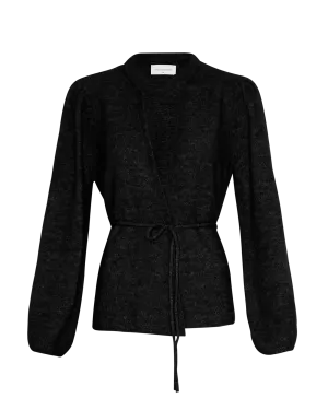 Gustel Hope Wrap Cardigan - Black
