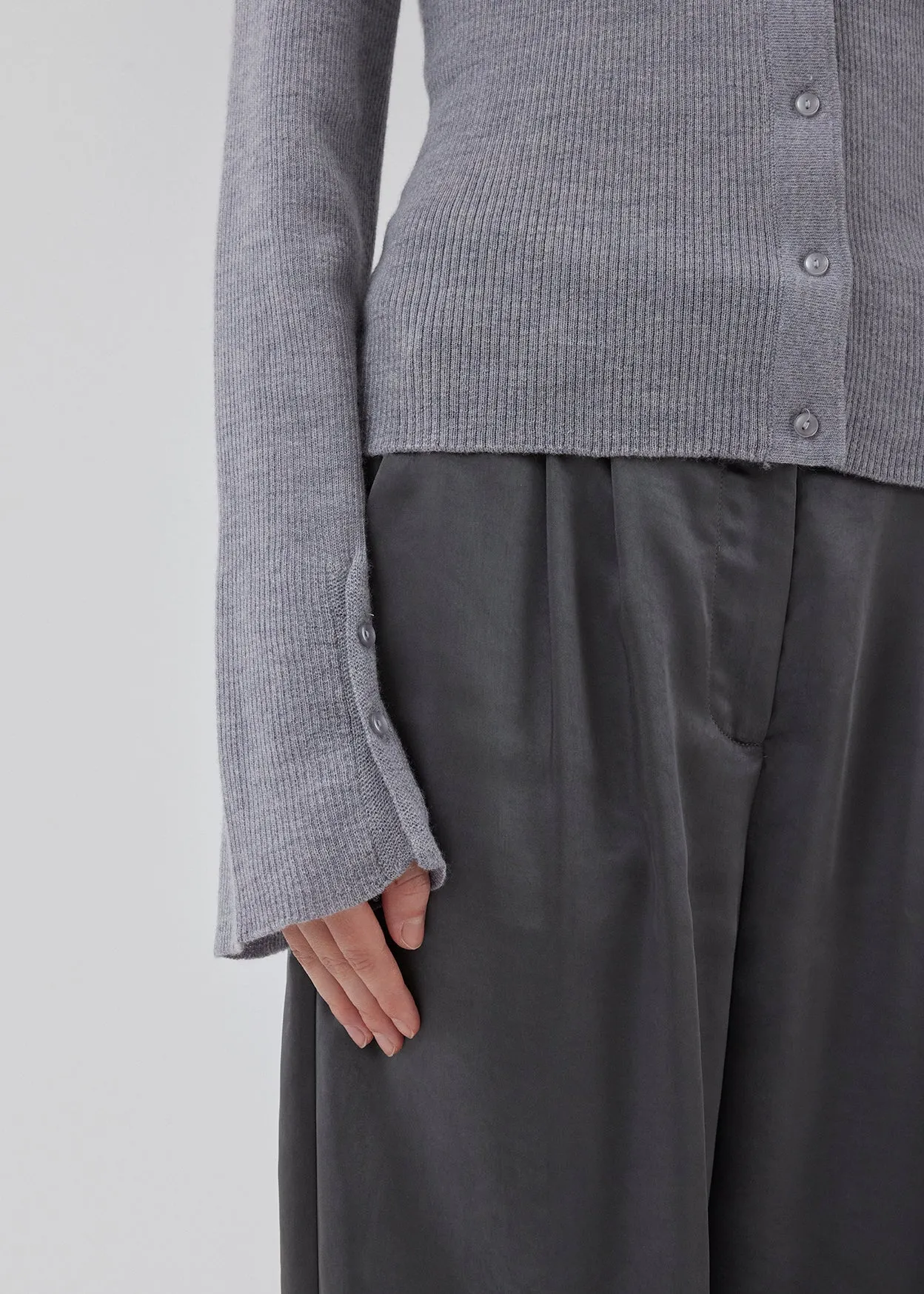 Hiroki Cardigan - Grey Melange