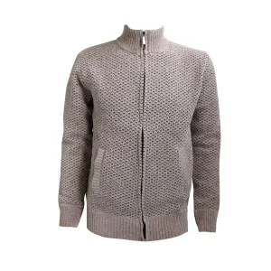 Hutson Harbour Textured Full Zip Cardigan - Beige