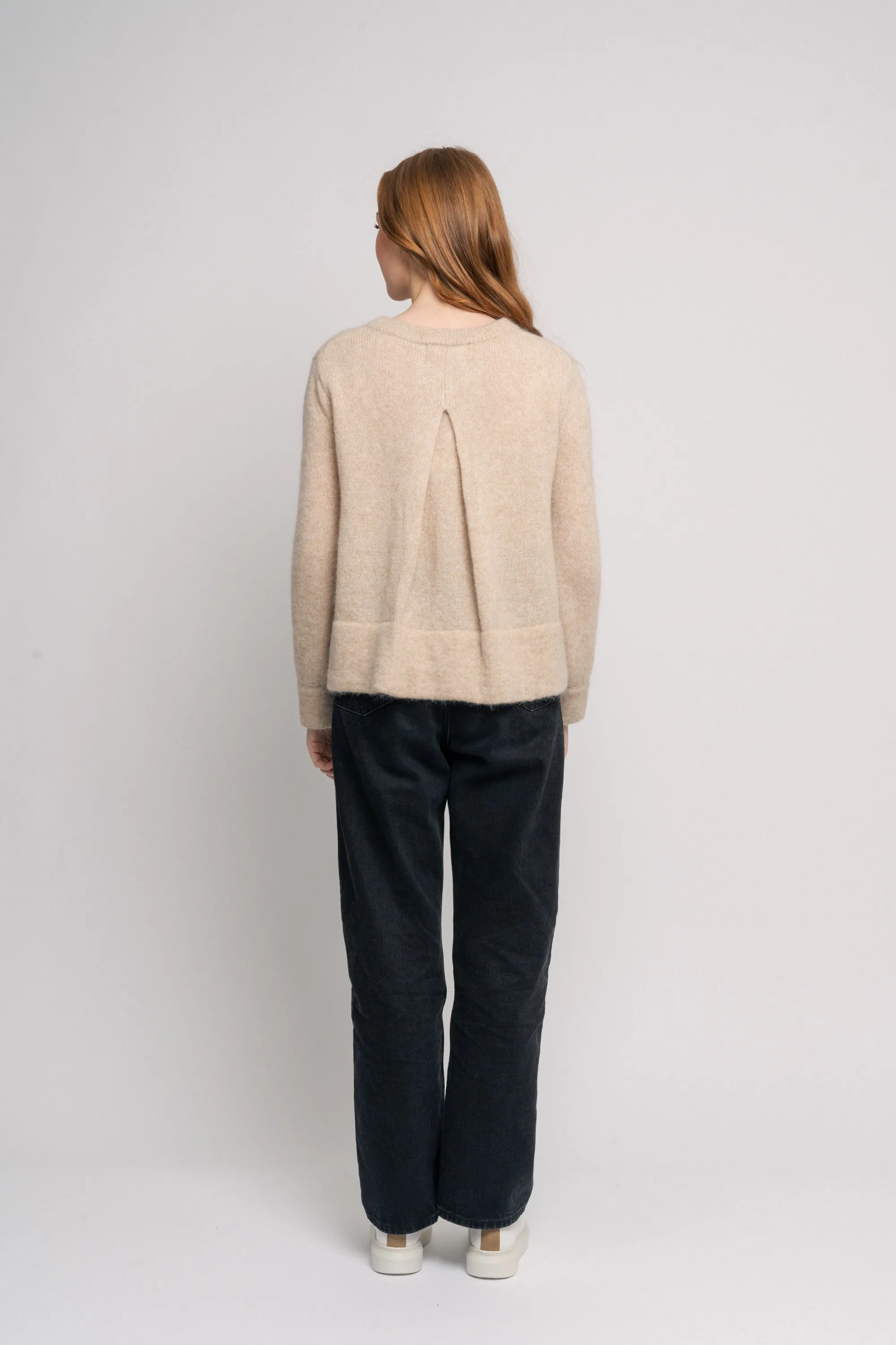Iris Mohair Cardigan - Beige