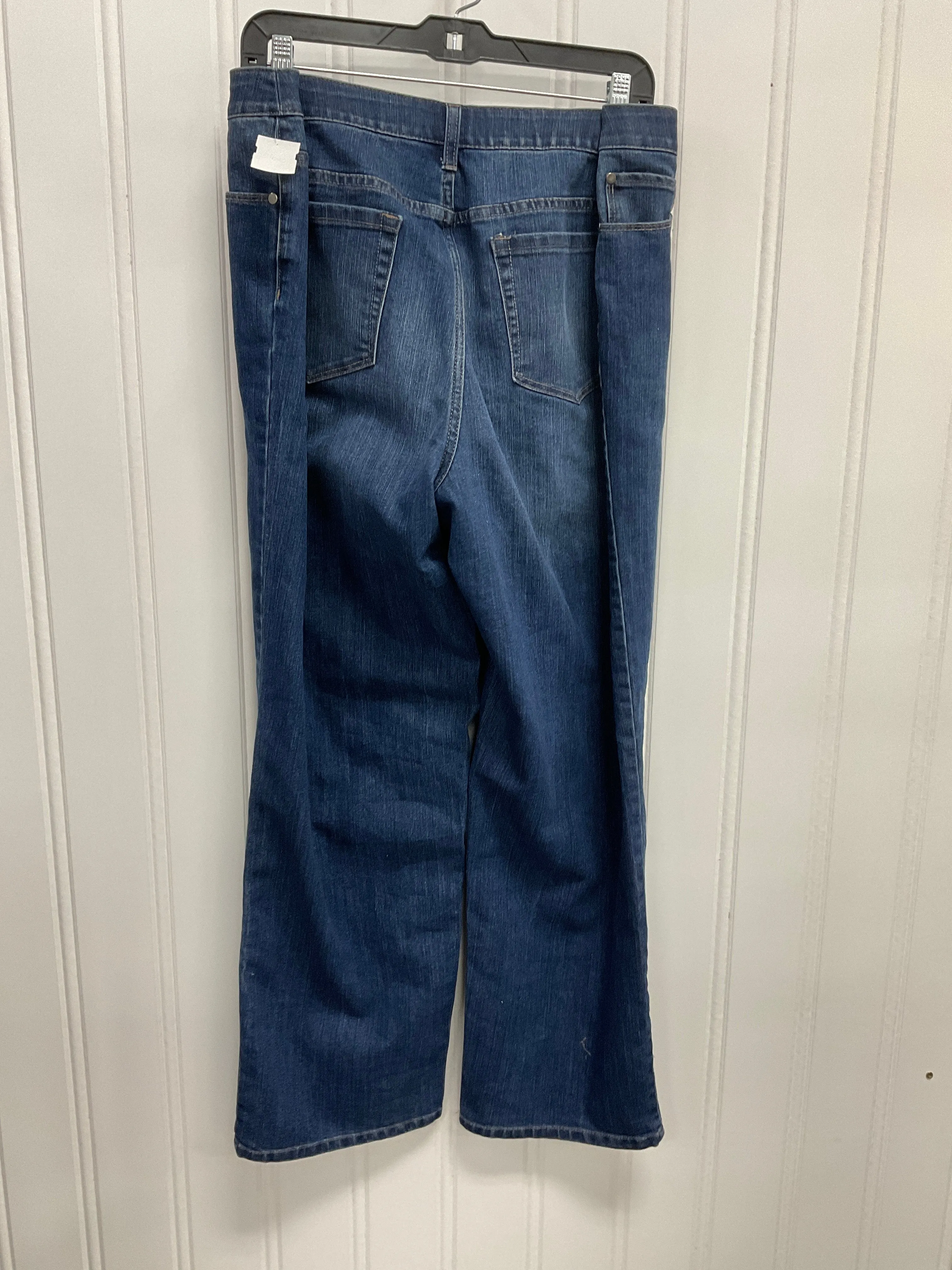 Jeans Straight By Cj Banks In Blue Denim, Size:18