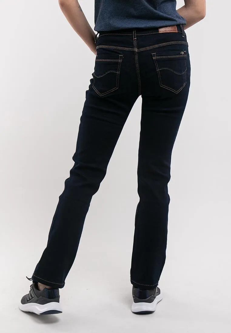 Ladies Straight Cut Stretchable Denim Jeans - 810360