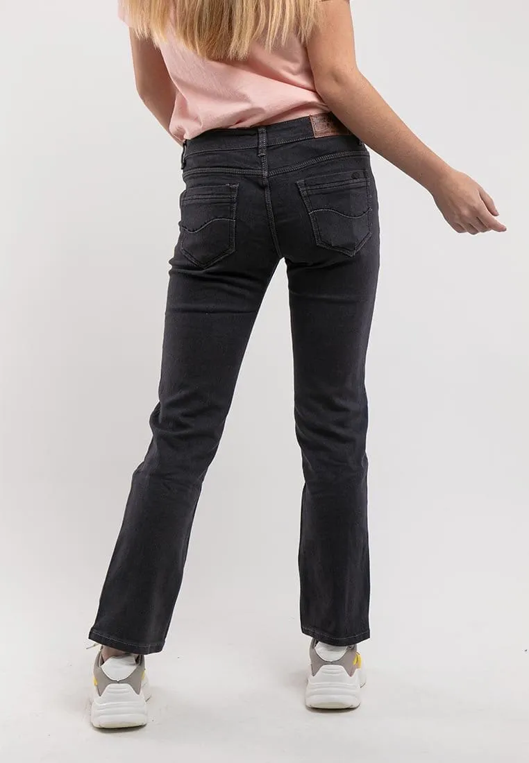 Ladies Straight Cut Stretchable Denim Jeans - 810360