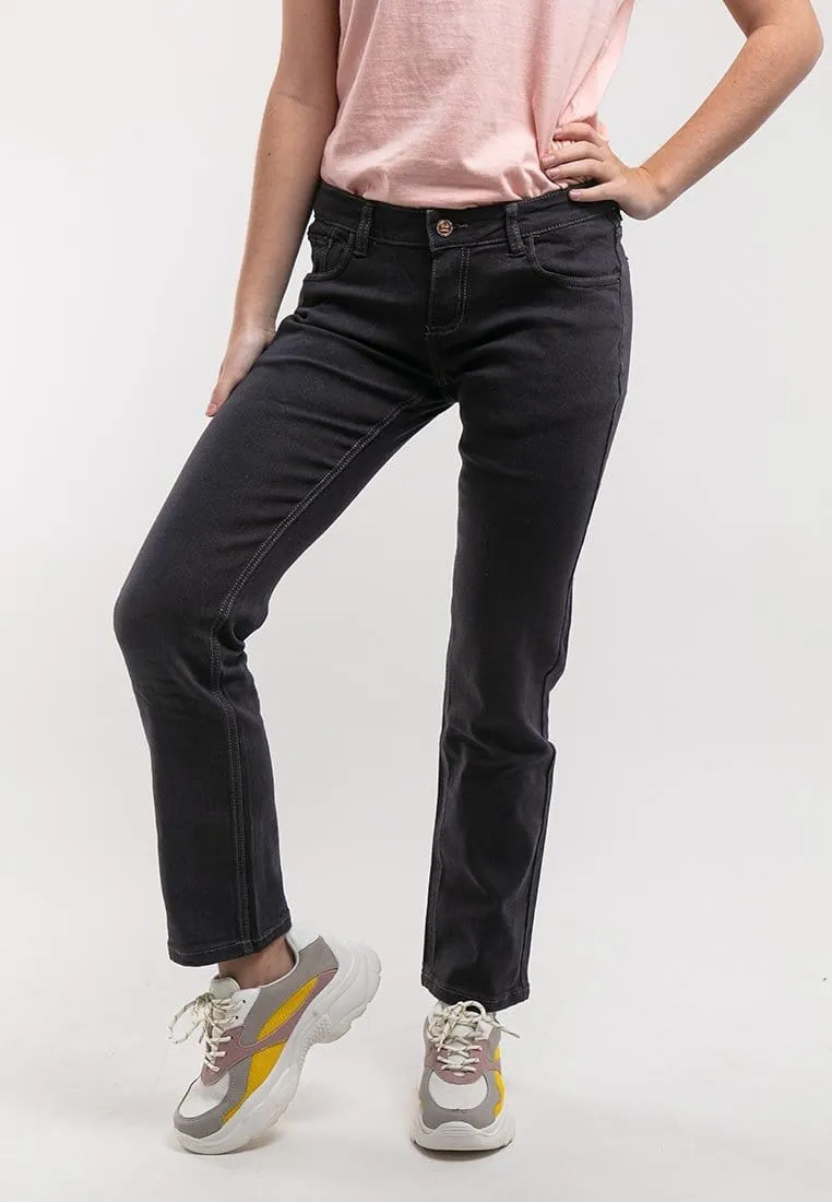 Ladies Straight Cut Stretchable Denim Jeans - 810360