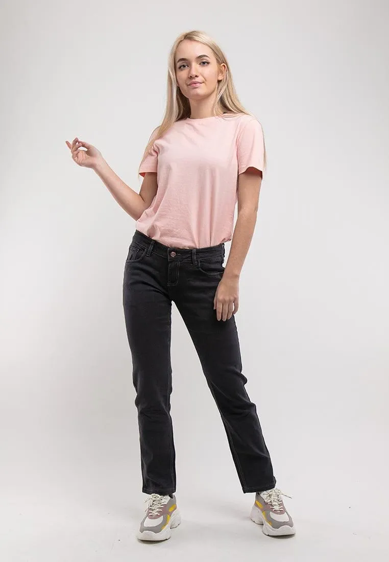 Ladies Straight Cut Stretchable Denim Jeans - 810360