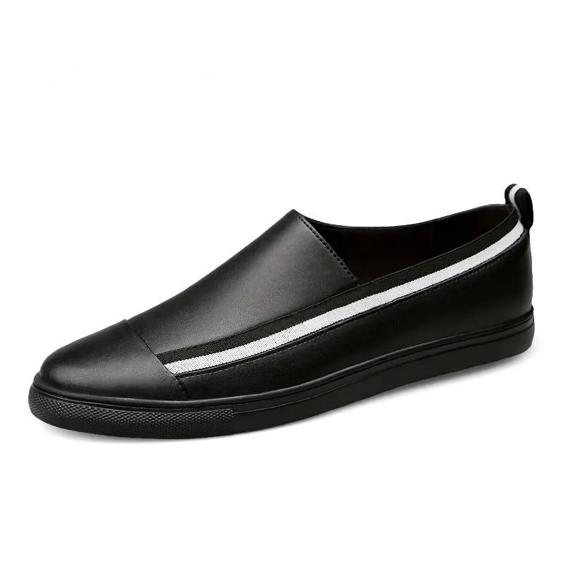 Men's Casual Genuine Leather Slip-Ons | Plus Size
