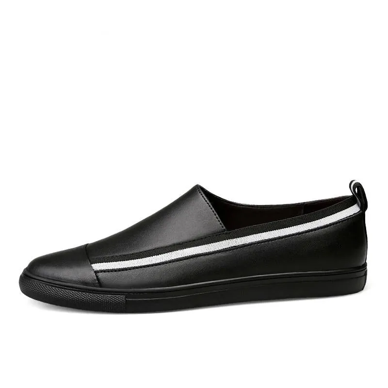 Men's Casual Genuine Leather Slip-Ons | Plus Size