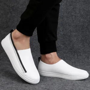 Men's Casual Genuine Leather Slip-Ons | Plus Size