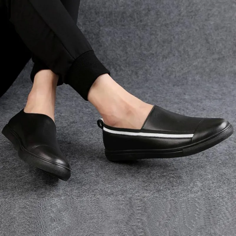 Men's Casual Genuine Leather Slip-Ons | Plus Size