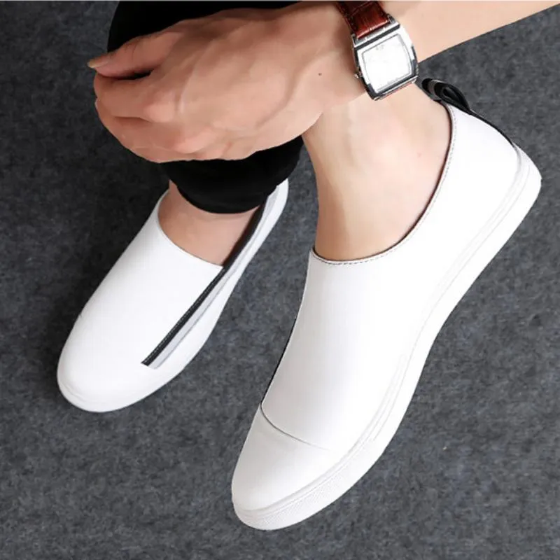 Men's Casual Genuine Leather Slip-Ons | Plus Size