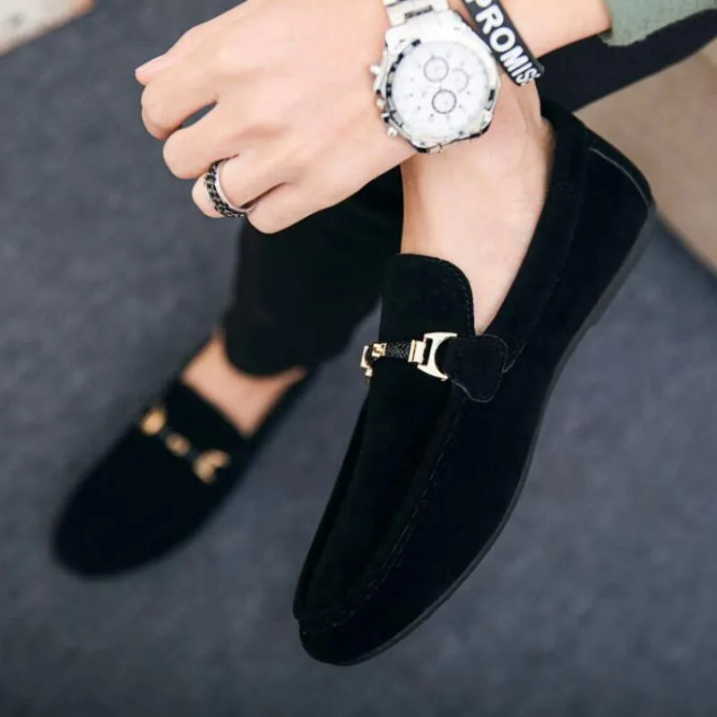 Men's Casual Suede Loafers | Plus Size
