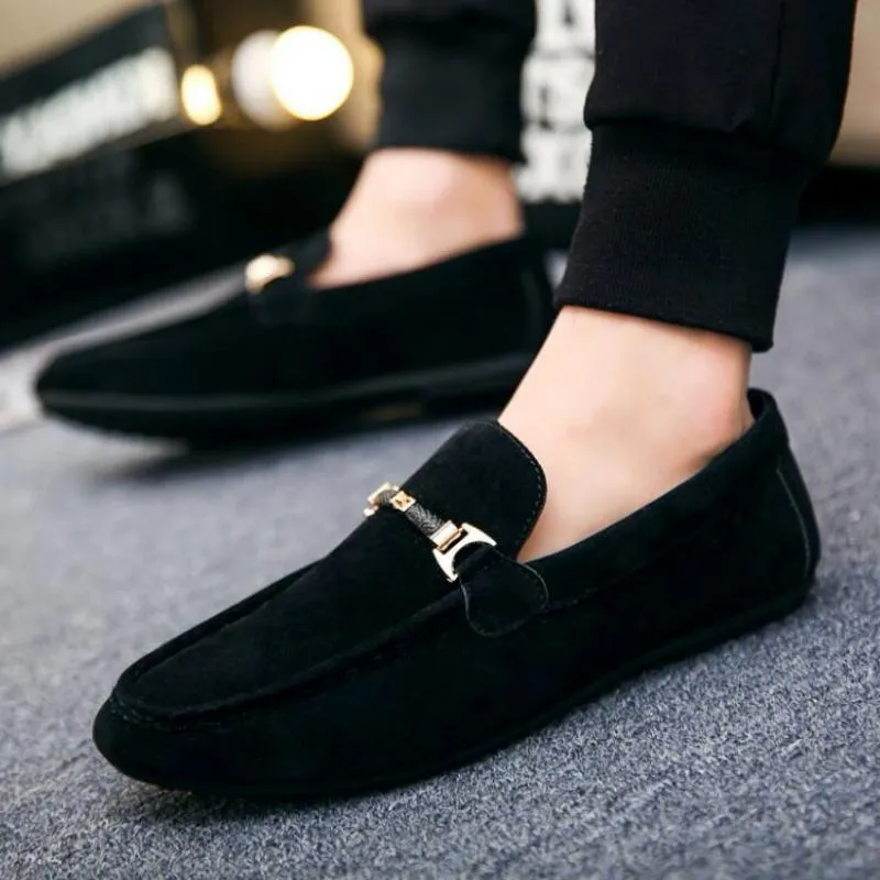 Men's Casual Suede Loafers | Plus Size