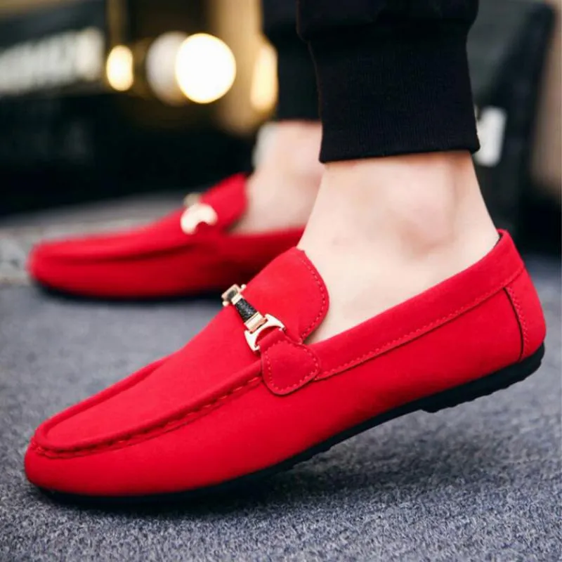 Men's Casual Suede Loafers | Plus Size