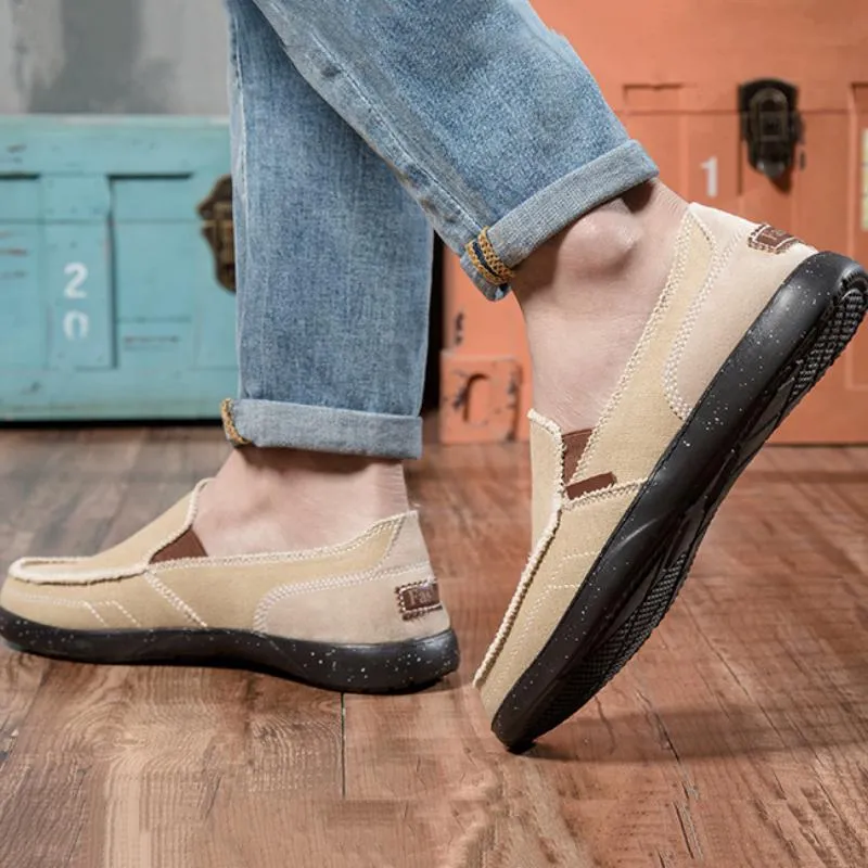 Men's Spring/Autumn Casual Canvas Breathable Shoes