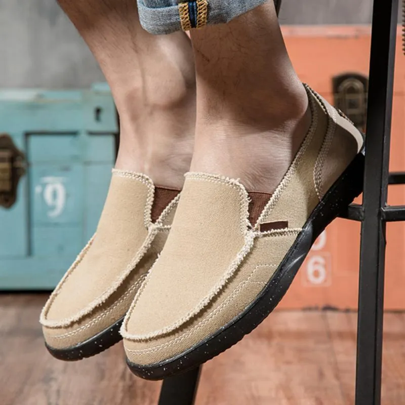 Men's Spring/Autumn Casual Canvas Breathable Shoes