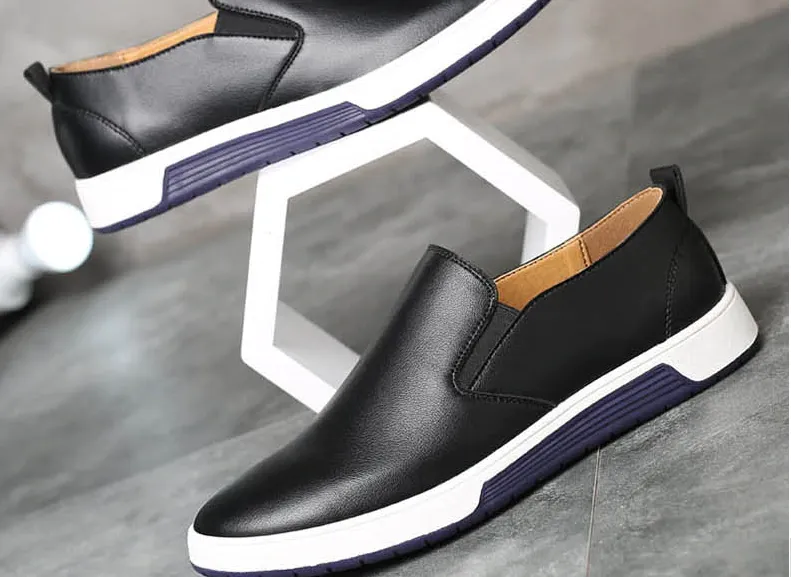 Men's Spring/Summer Leather Slip-Ons