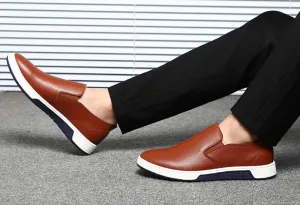 Men's Spring/Summer Leather Slip-Ons