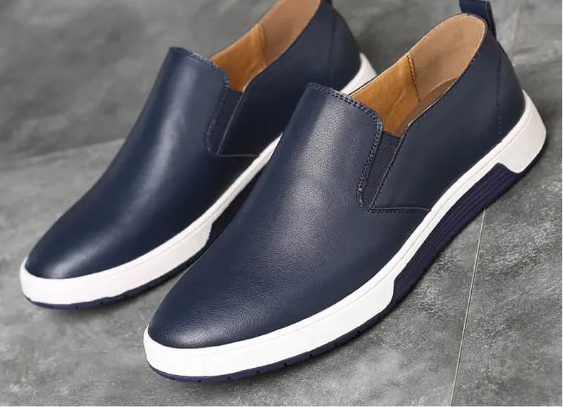 Men's Spring/Summer Leather Slip-Ons