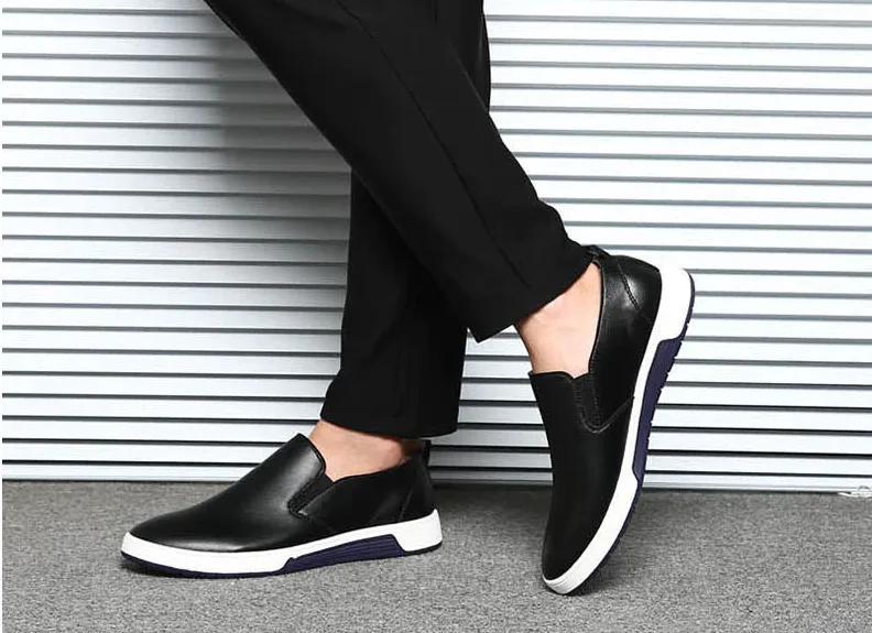 Men's Spring/Summer Leather Slip-Ons