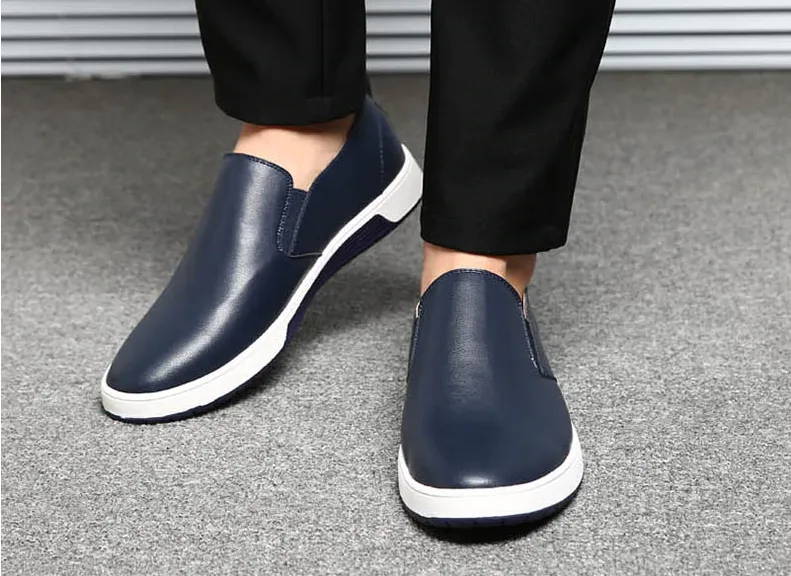 Men's Spring/Summer Leather Slip-Ons