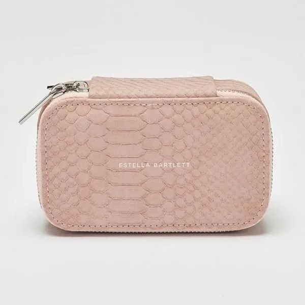 Mini Jewellery Box - Blush Pink Snake Print