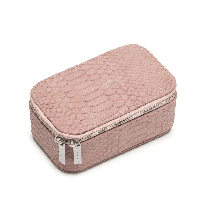 Mini Jewellery Box - Blush Pink Snake Print