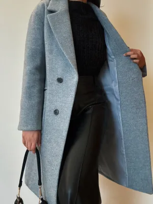 Mint Blue Coat (Australian Merino Wool)