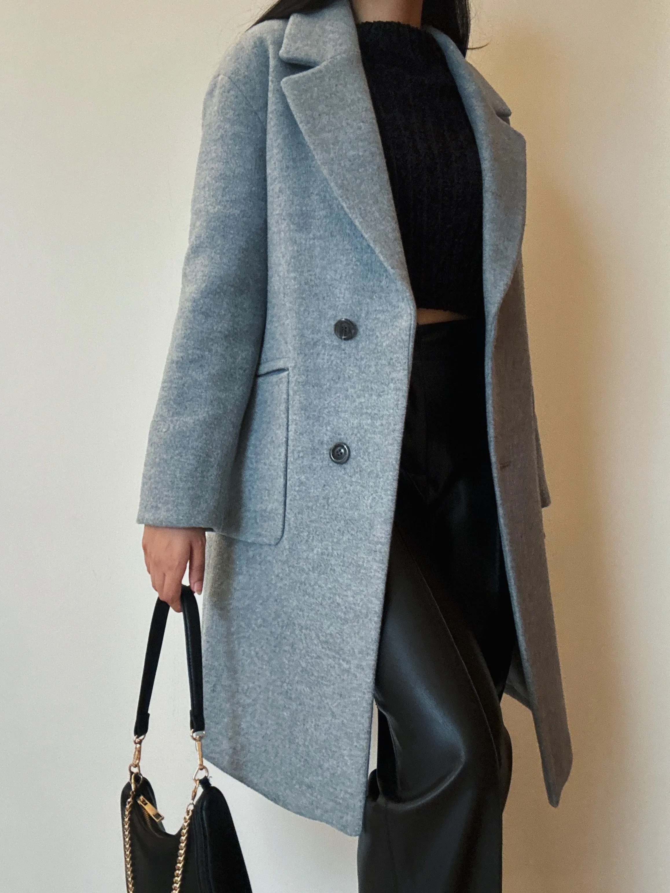 Mint Blue Coat (Australian Merino Wool)