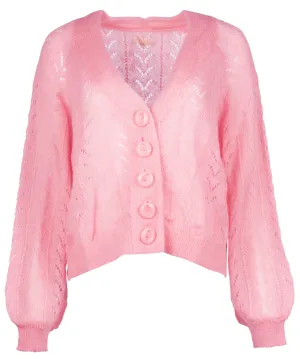 Mohair Cardigan - Pink