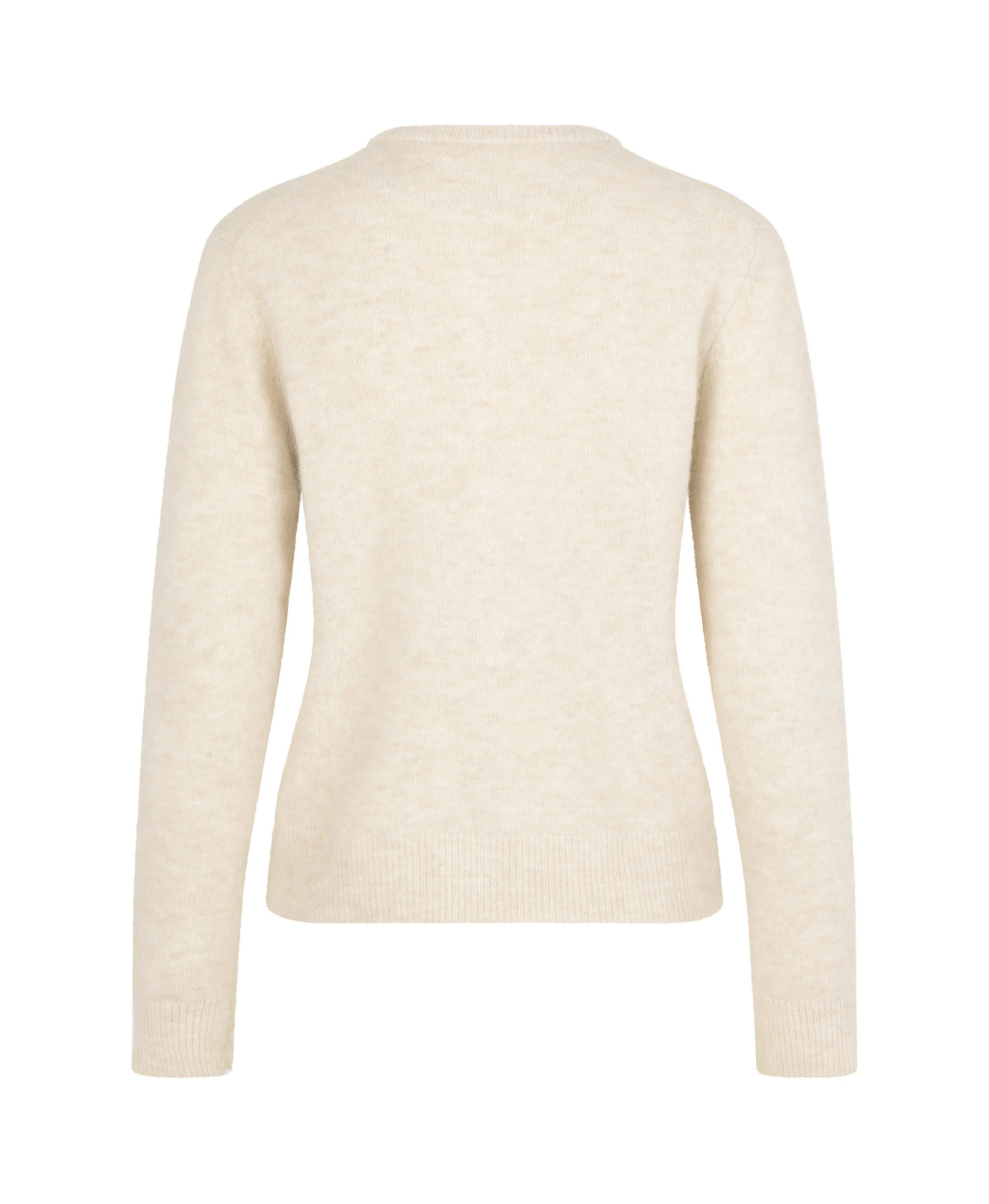 Nor Short Cardigan - Eggnog Mel.